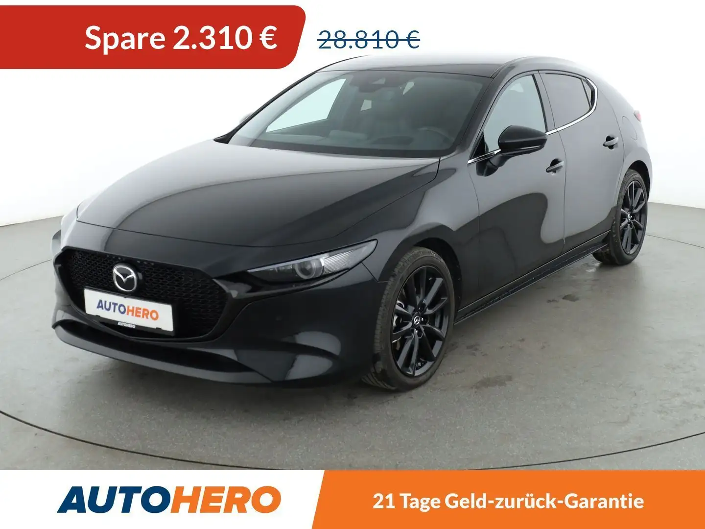 Mazda 3 2.0 e-Skyactiv-X Mild-Hybrid Aut*NAVI*LED*ACC*CAM* Schwarz - 1