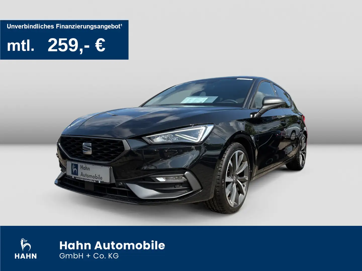 SEAT Leon FR 2.0TDI DSG ACC AHK Cam LED Navi Sitzheiz Noir - 1