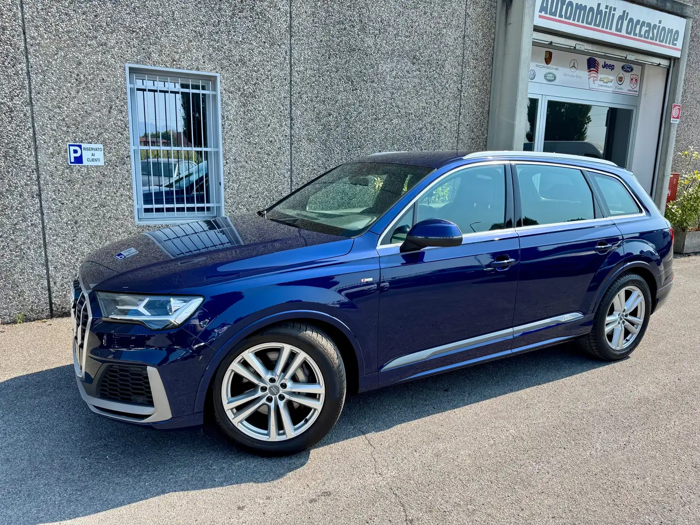 Audi Q7 45 3.0 tdi mhev Sport quattro tiptronic"S-LINE"7 POSTI" Bleu - 1