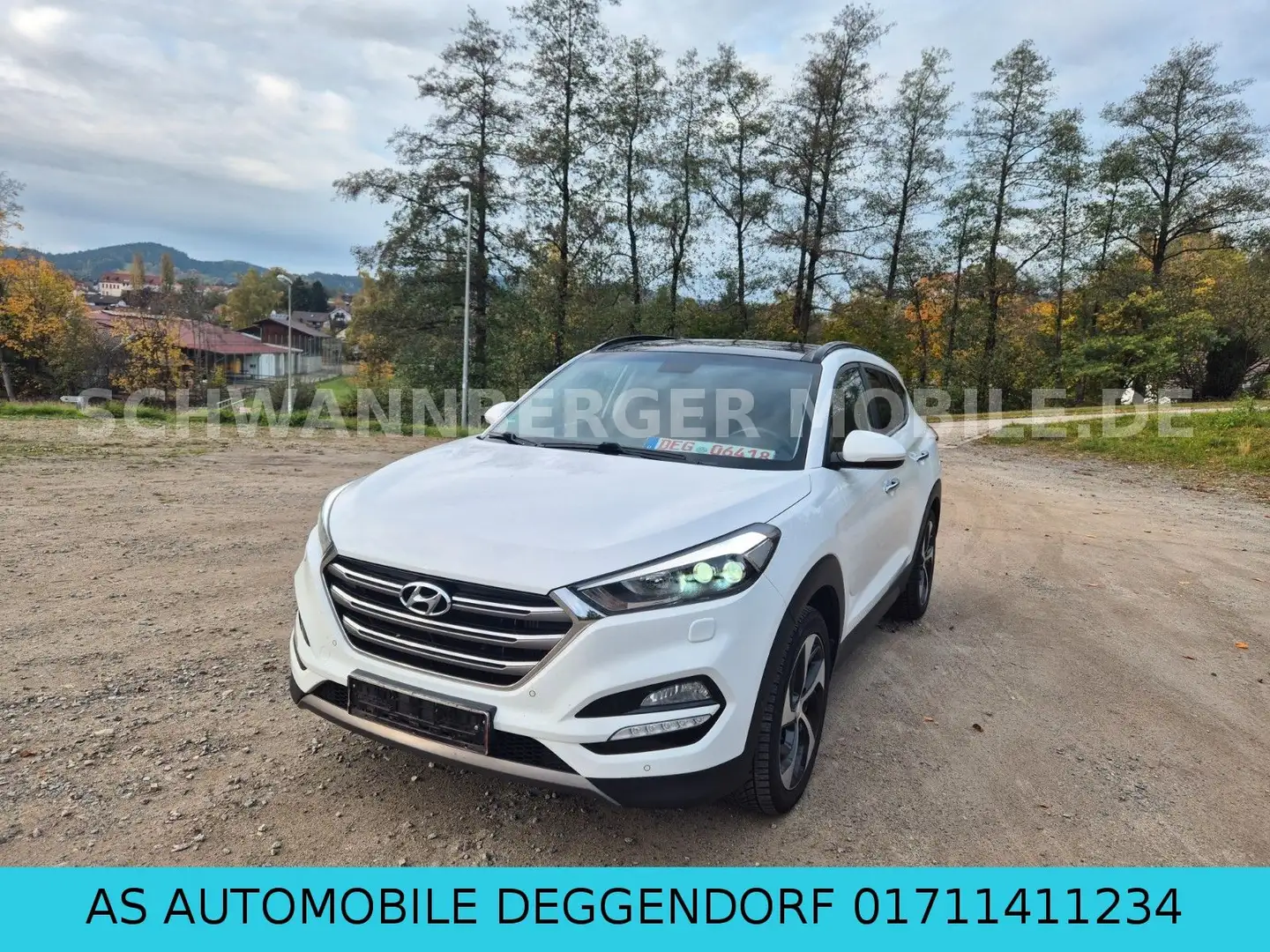 Hyundai TUCSON Style 4WD-1.HAND-KAMERA-PANORAMA-SHZ-AHK Blanc - 1