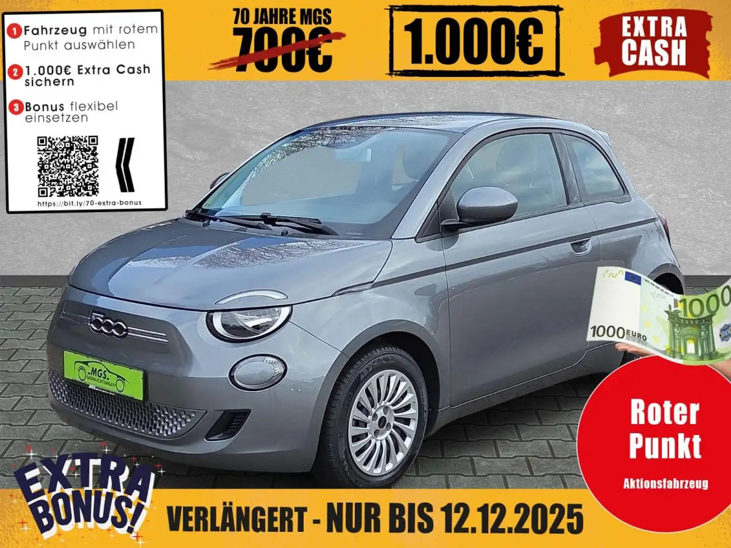 Fiat 500e Action #KLIMA Grau - 1
