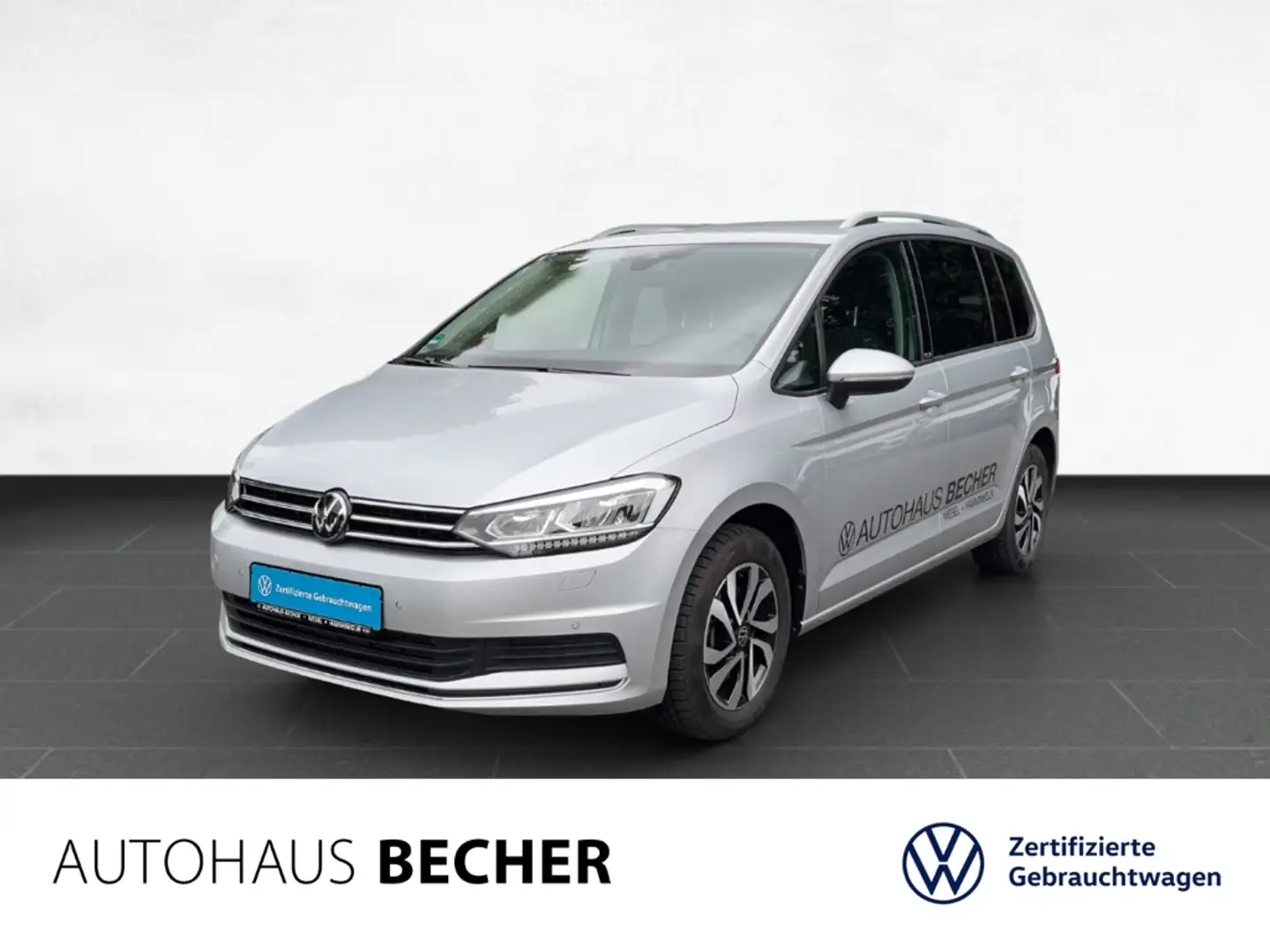Volkswagen Touran 1.5 TSI DSG /AHK/Navi/LED/ACC/SitzHz/PDC Silber - 1