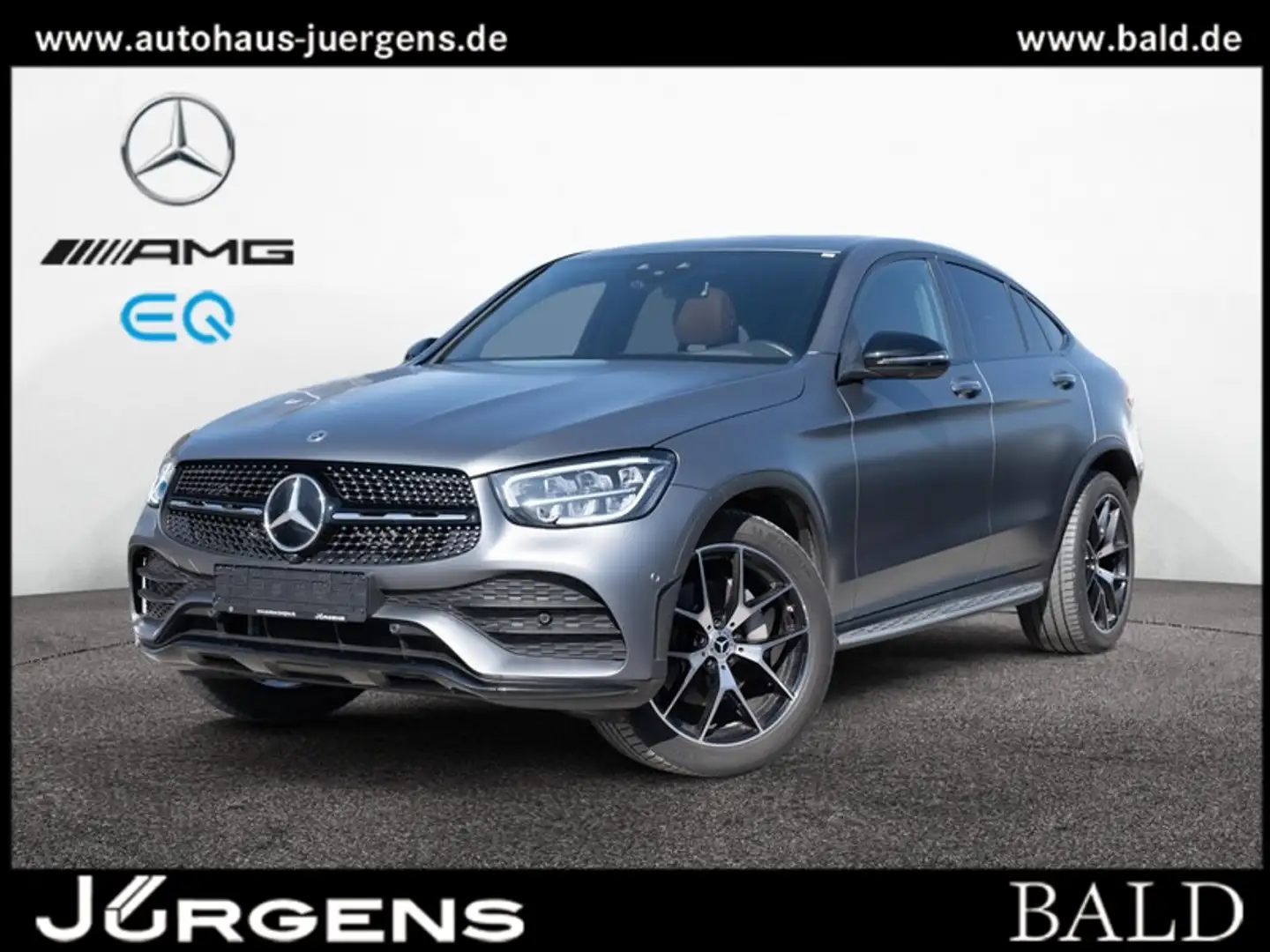 Mercedes-Benz GLC 300 d 4M Coupé AMG-Sport/Wide/SHD/HUD/AHK/20 siva - 2