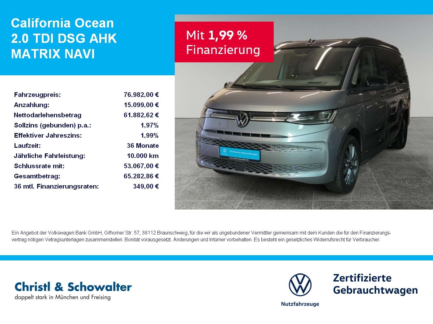 Second hand Volkswagen California 2.0
