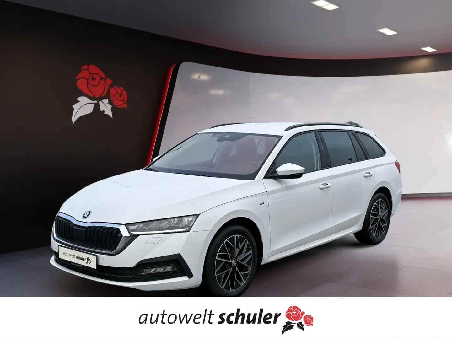 Skoda Octavia Combi 2,0 TDI DSG Clever LED Weiß - 1