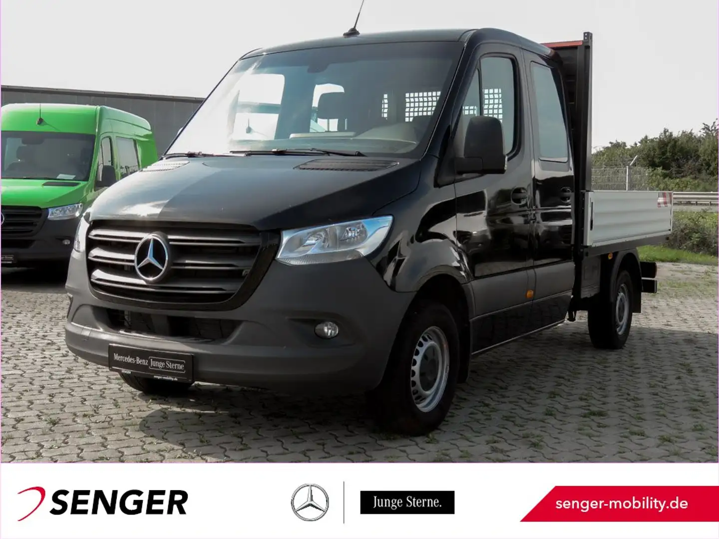 Mercedes-Benz Sprinter 317 CDI Pritsche DoKa L2 AHK3,5t Navi Noir - 1