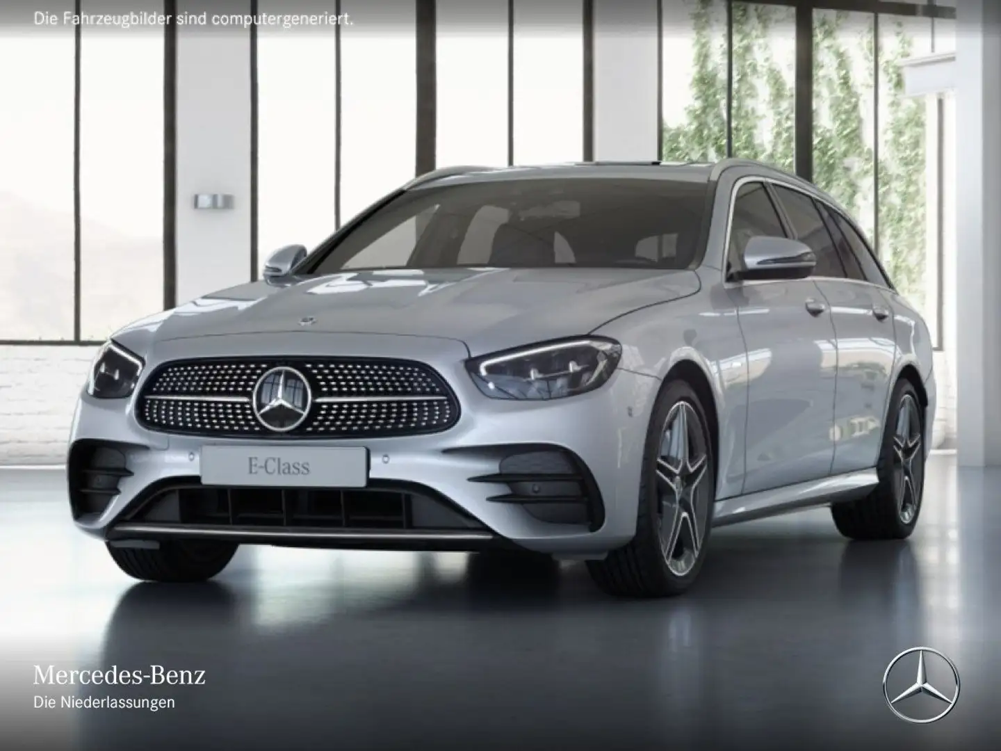 Mercedes-Benz E 300 e T AMG+LED+FAHRASS+BURMESTER+KAMERA+9G Silber - 2