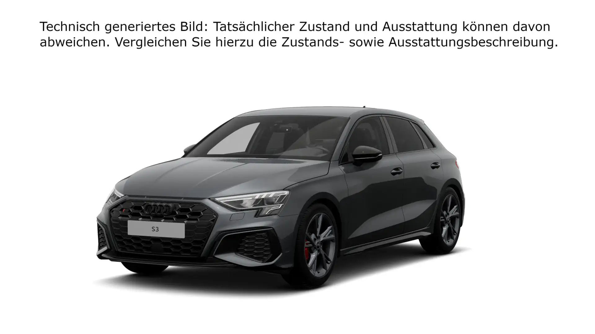 Audi S3 quattro S-tronic Navi ACC Virtual Grigio - 2