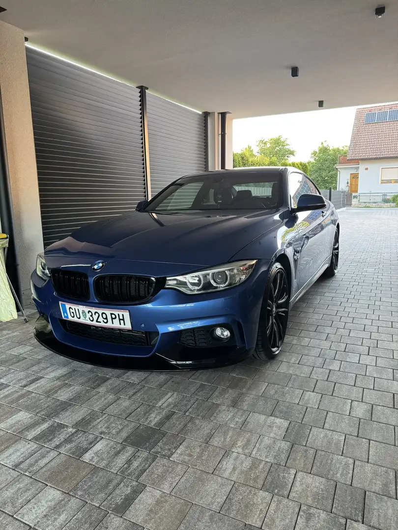 BMW 420 420d xDrive Coupe Österreich-Paket Aut. Blau - 1