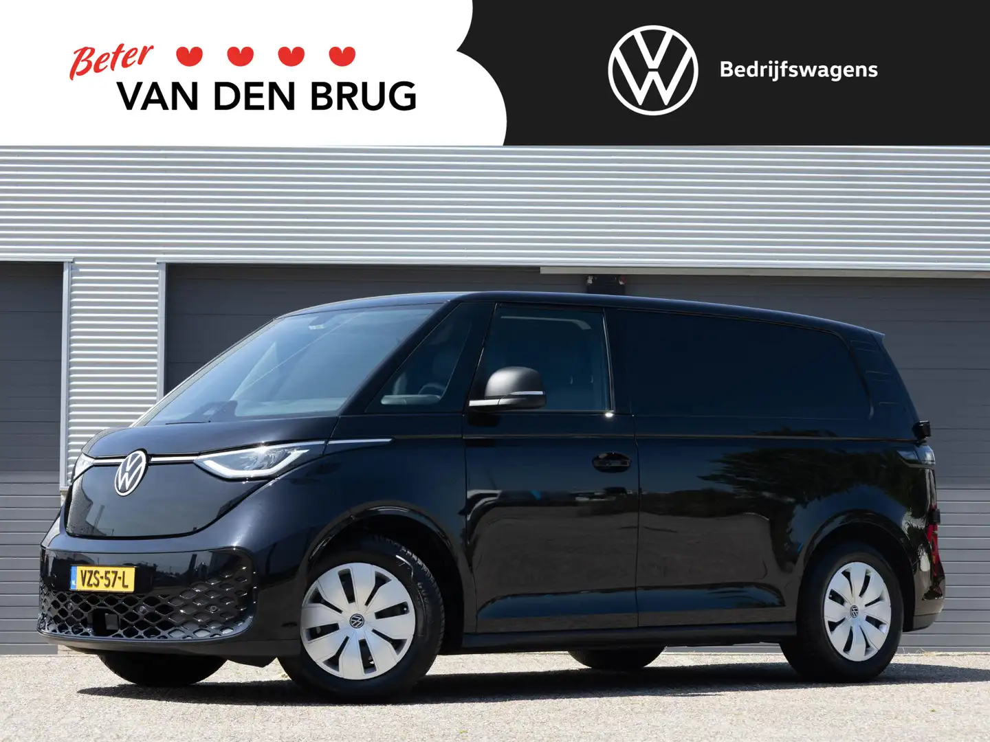 Volkswagen ID. Buzz Cargo 77 kWh | 3-zits | Navigatie | App-Connect | Achter Zwart - 1