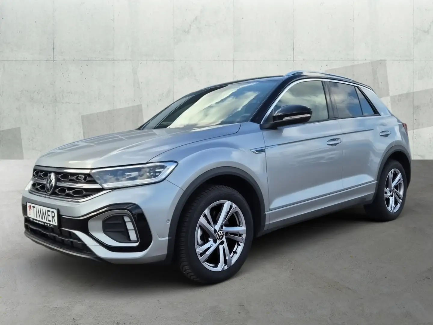 Volkswagen T-Roc 2.0 TDI DSG R-LINE *AHK *LED *RKAM *ACC *APP *NAV Silber - 2