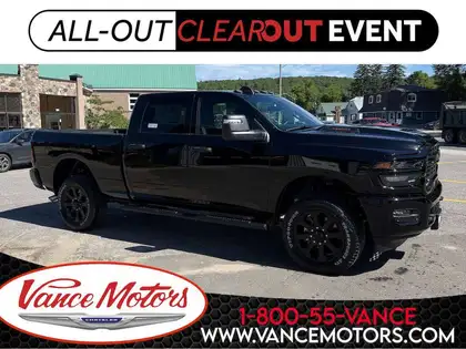 Black 2026 RAM 2500 Pickup Truck Four-Wheel Drive 8-Speed Automatic