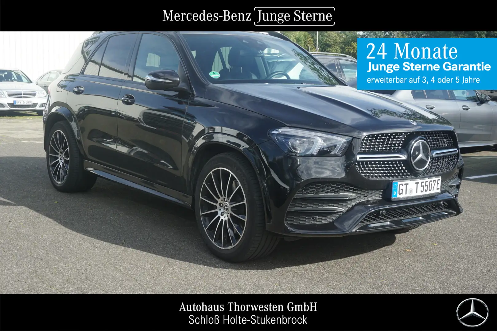 Mercedes-Benz GLE 350 GLE 350 de 4MATIC AMG AHK Pano Night Mulibeam Schwarz - 1