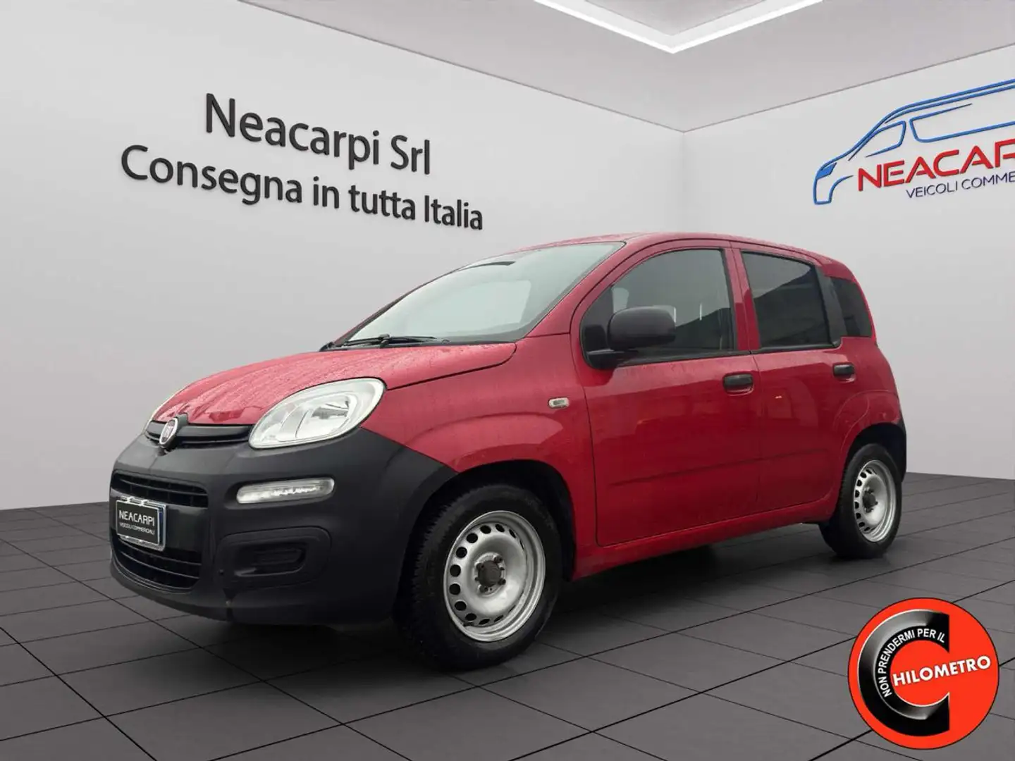 Fiat Panda 1.3 MJT  POP 2 POSTI VAN N1 AUTOCARRO-CLIMA- Rot - 1