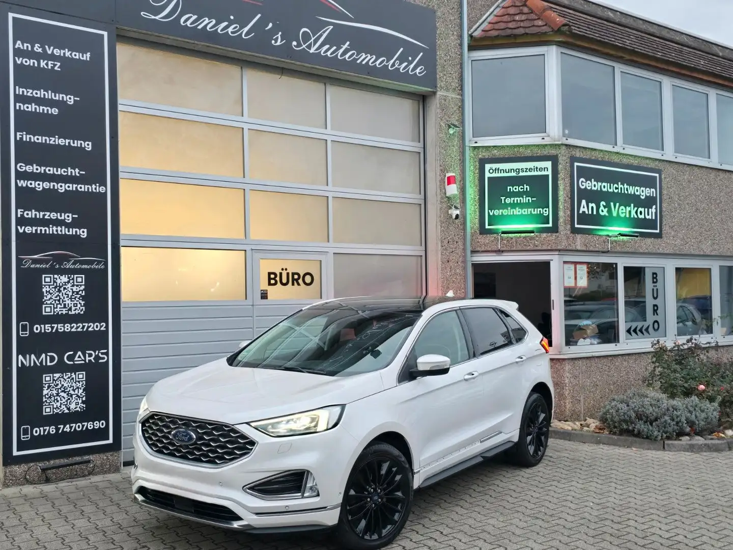 Ford Edge Vignale 4x4/DIGITACHO/PANO/NAVI/AUTOMATIK Blanc - 1