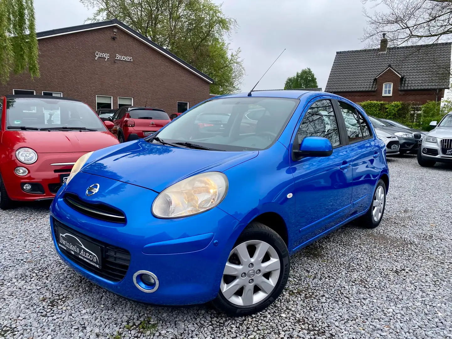 Nissan Micra 1.2 DIG-S Conn. Ed-Navi-Cruise-PDC v/a-ECC-1e eig. Modrá - 1