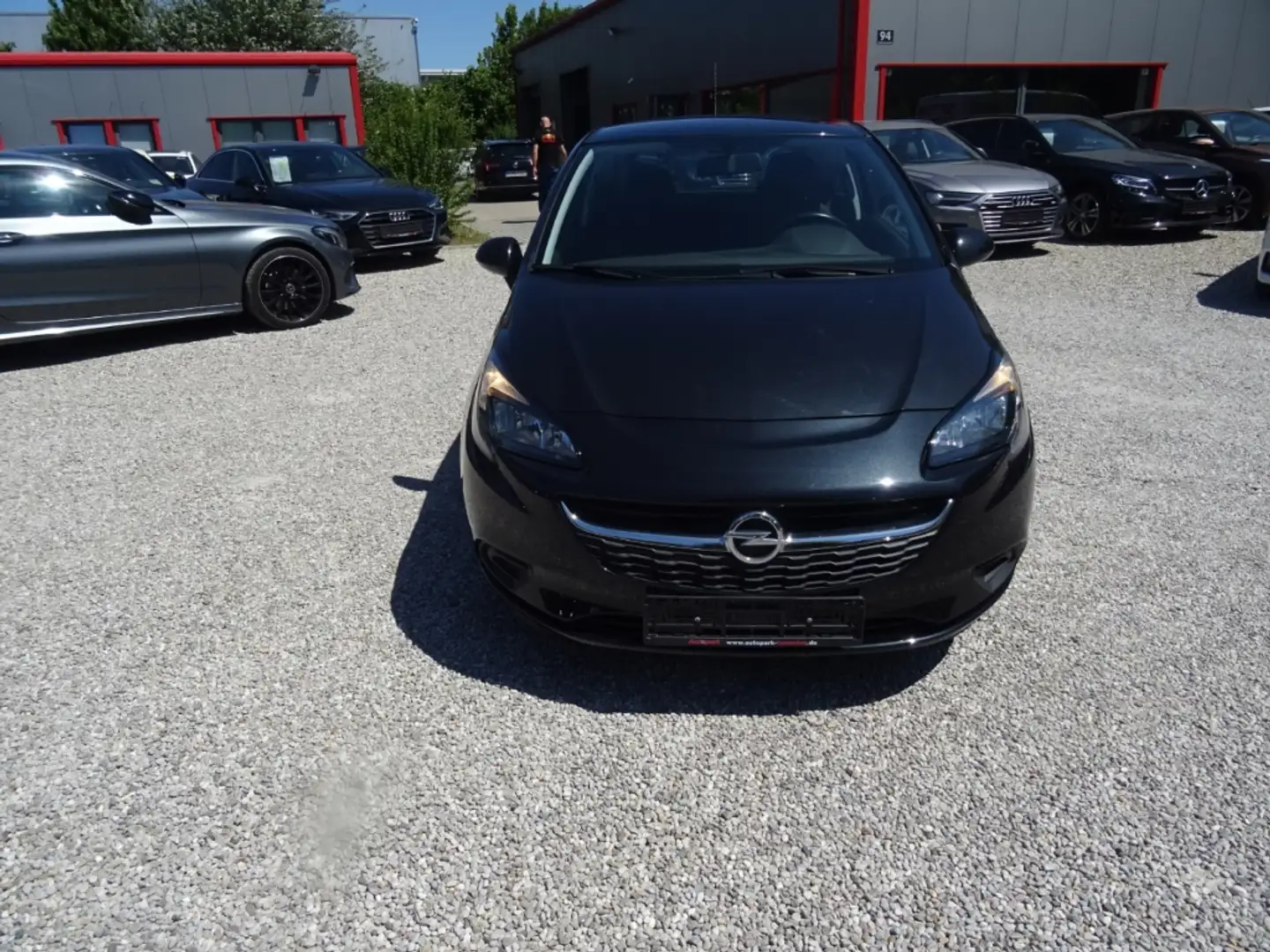 Opel Corsa E Edition 1.2 SHZ LenkradHZG Temp PDC Klima Zwart - 2