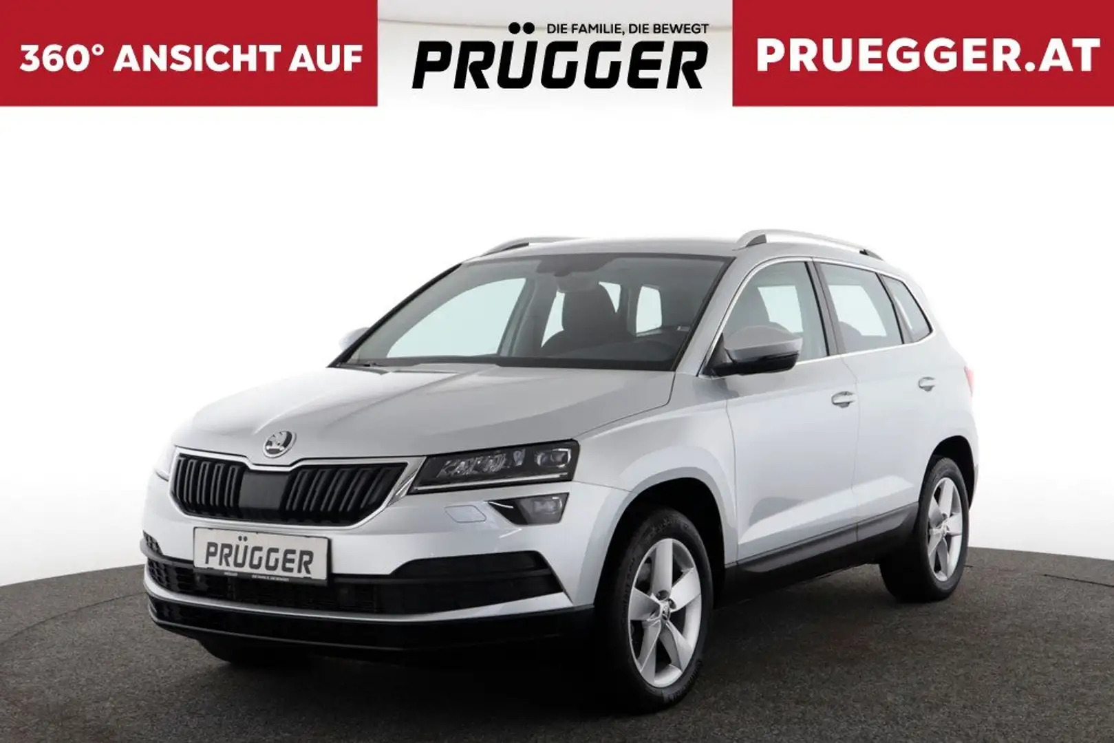 Skoda Karoq 2,0 TDI 4x4 DSG AMBITION LED ACC NAVI 17ZOLL Silber - 1