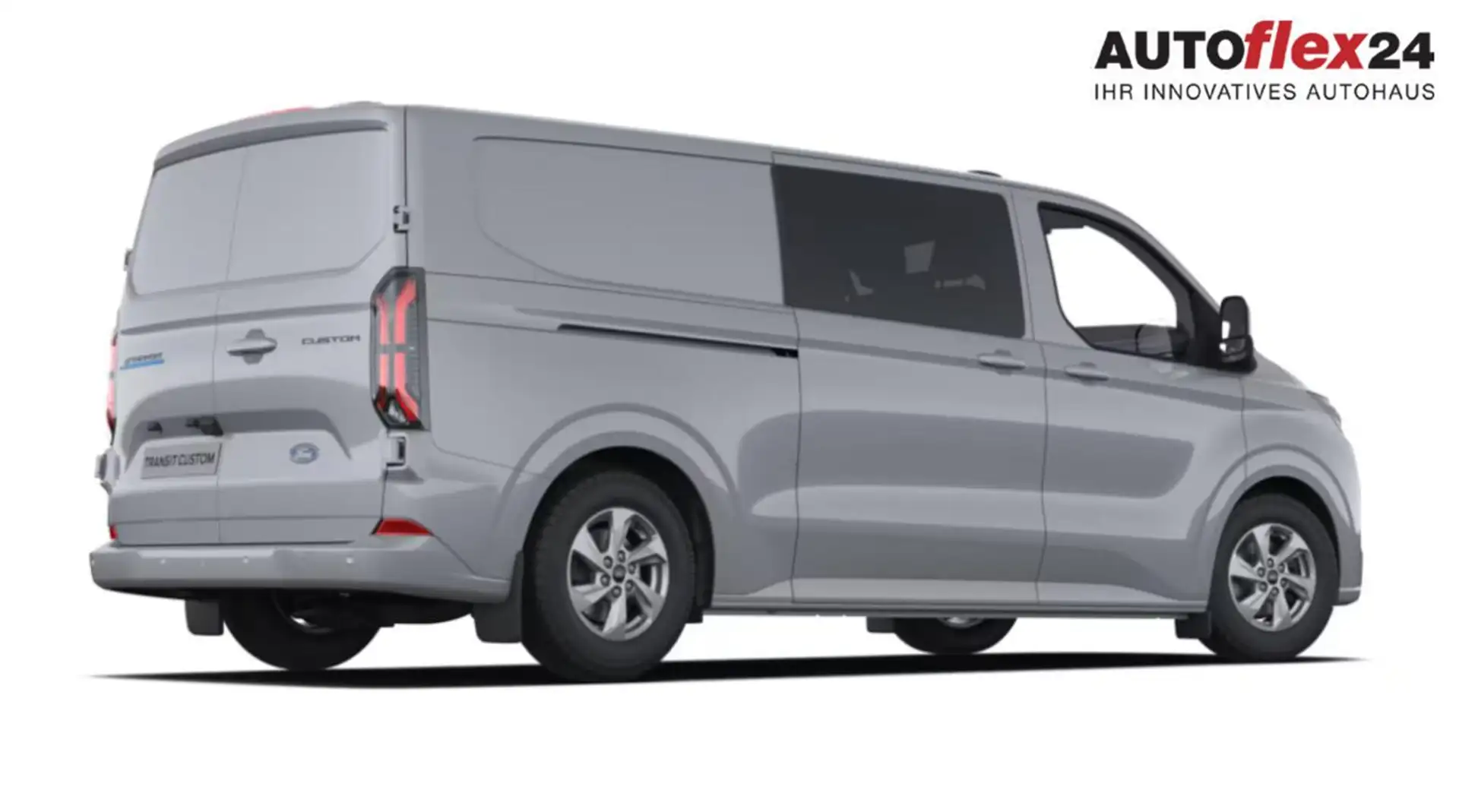 Ford E-Transit Custom Limited DCiV 71kWh L2 AHK SHZ 160 kW (21... Grau - 2