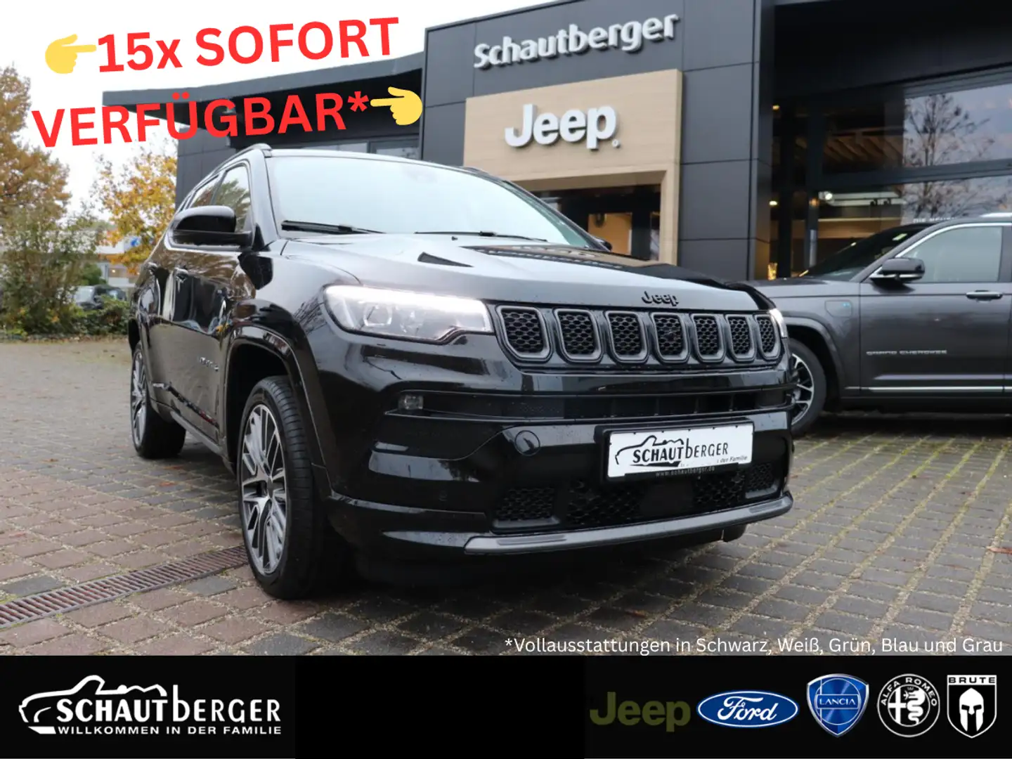 Jeep Compass Summit ❤️ LAGERABVERKAUF ❤️ Vollausstattung Schwarz - 1