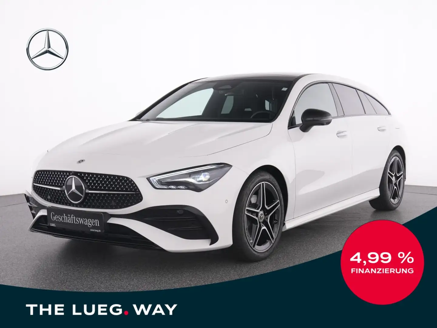 Mercedes-Benz CLA 180 d SB AMG+NIGHT+PANO+AHK+KEYLESS-GO+360°+ Weiß - 1