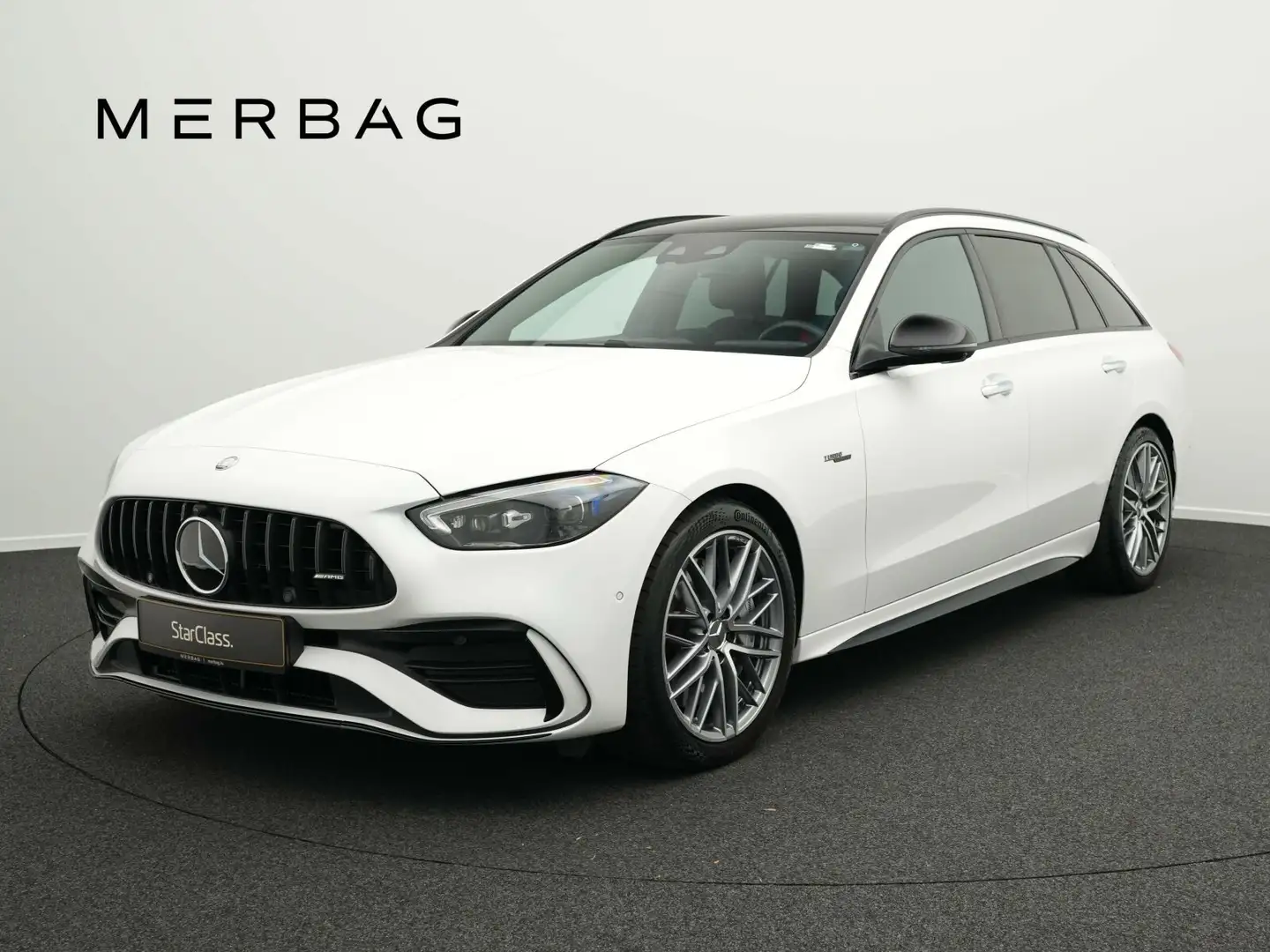 Mercedes-Benz C 43 AMG C 43 AMG 4MATIC T Pano+Distr+360°+AMG+Night+Memo Blanc - 1