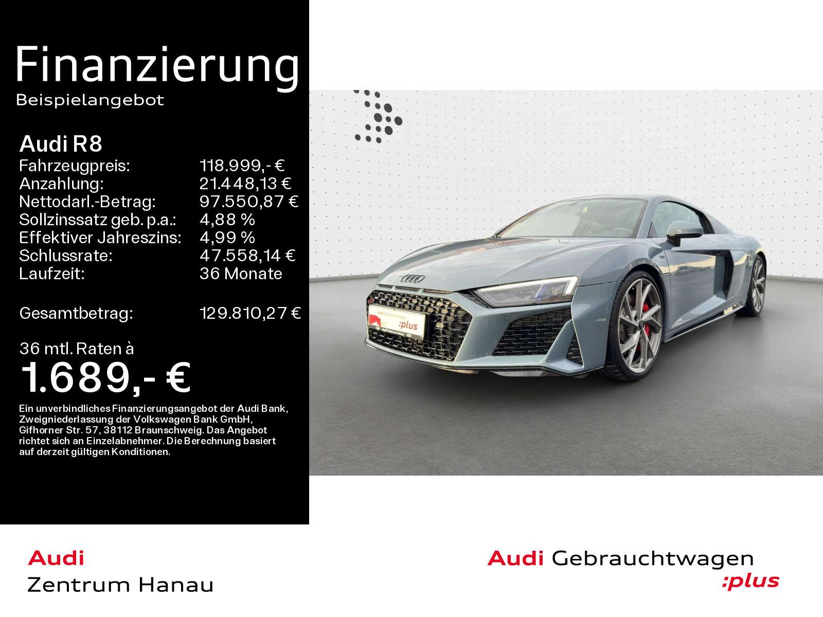 Second hand Audi R8 5.2