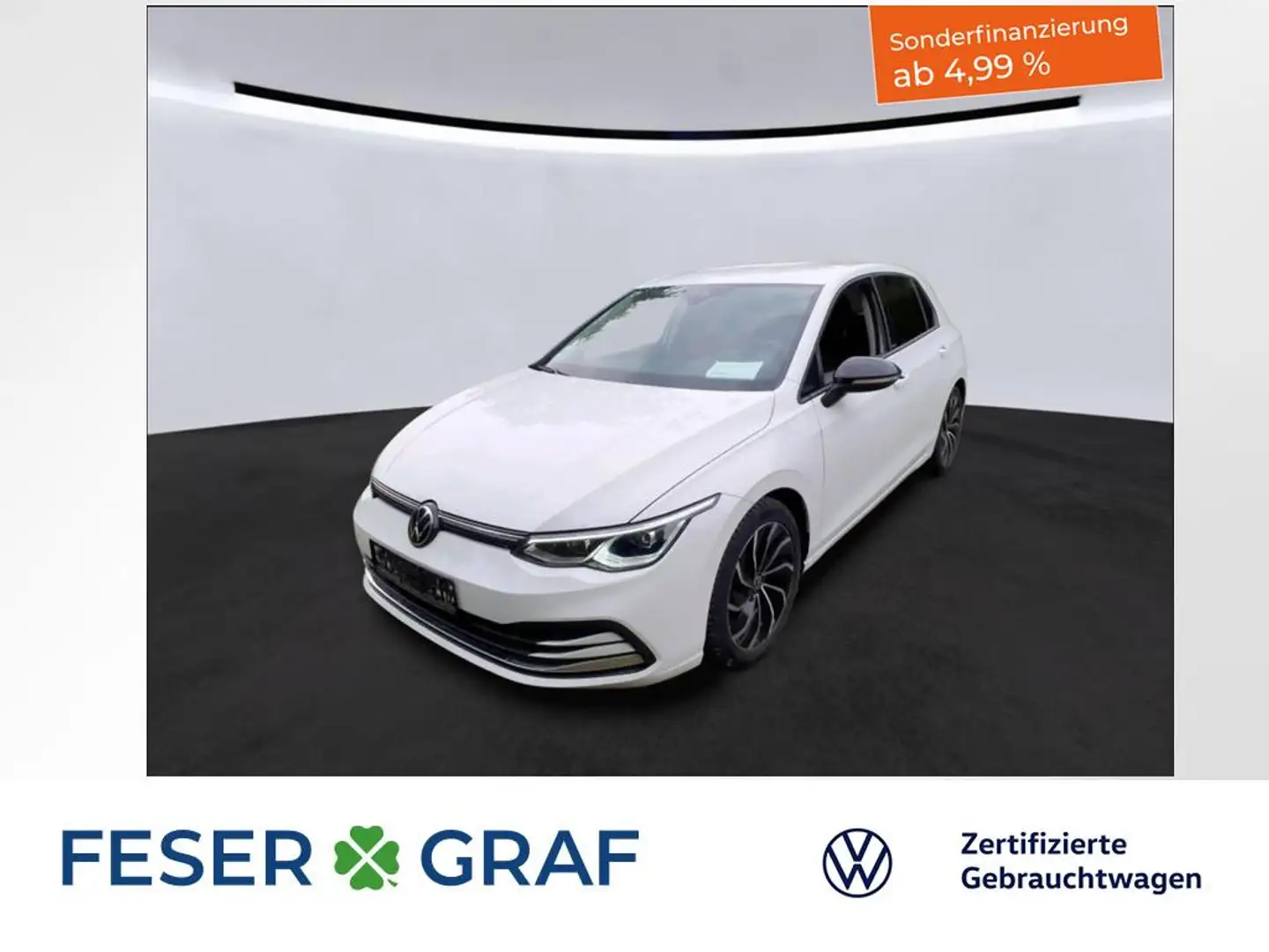 Volkswagen Golf VIII Life ACTIVE 1.5 TSI 6-Gang AHK KAMERA PDC LED Weiß - 1