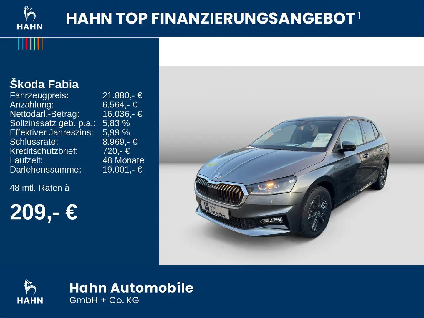 Skoda Fabia Drive 1 bis 15/06 € 1.000,- extra sichern Grau - 2