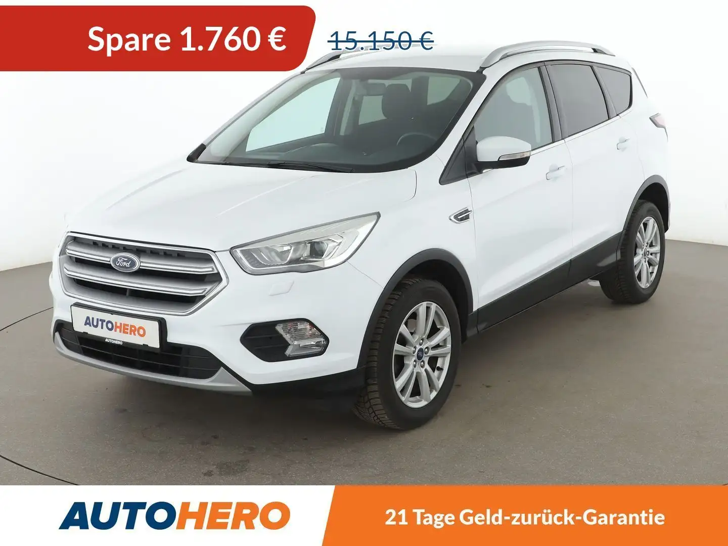 Ford Kuga 1.5 EcoBoost Trend*CAM*PDC*KLIMA*TEMPO* Weiß - 1
