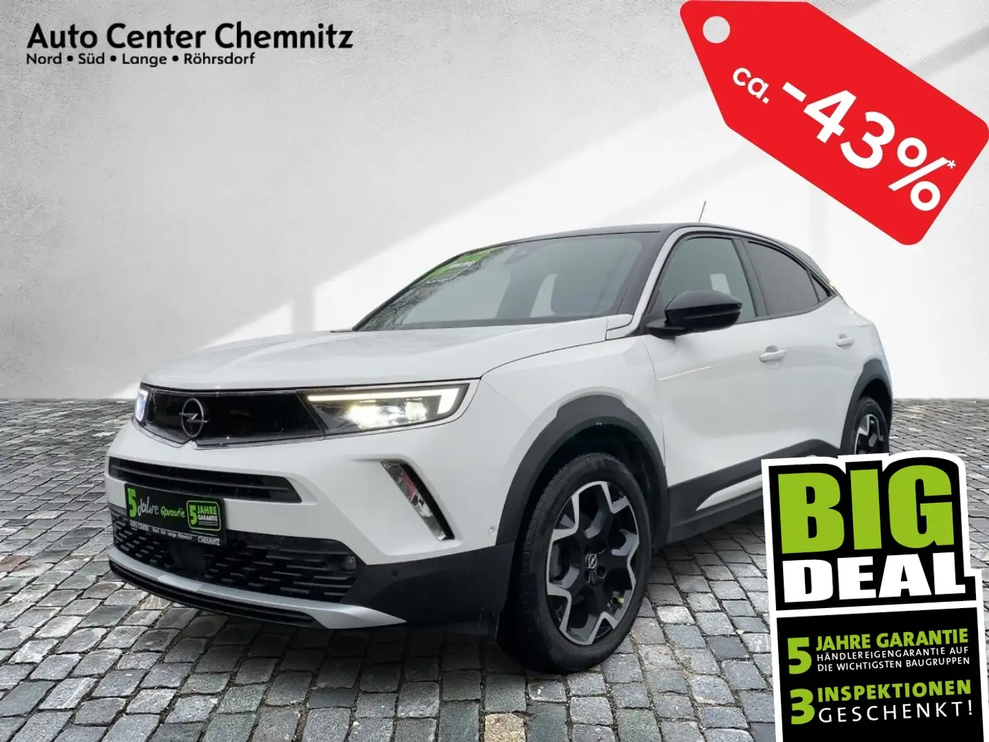 Opel Mokka 1.2 Ultimate Matrix/Leder/Navi/Park&Go Weiß - 1
