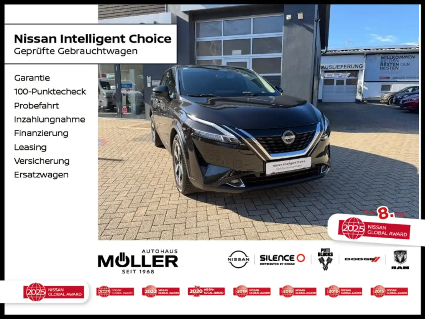 Nissan Qashqai 1.5 VC-T e-POWER N-Connecta Navi AVM SH Schwarz - 1