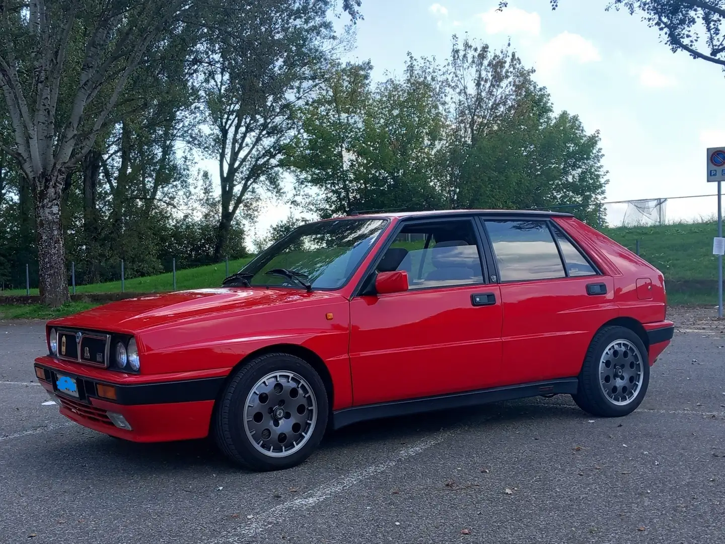 Lancia Delta Delta 2.0 16v HF IntegraleASI TARGAORO-MOTORENUOVO Rosso - 1