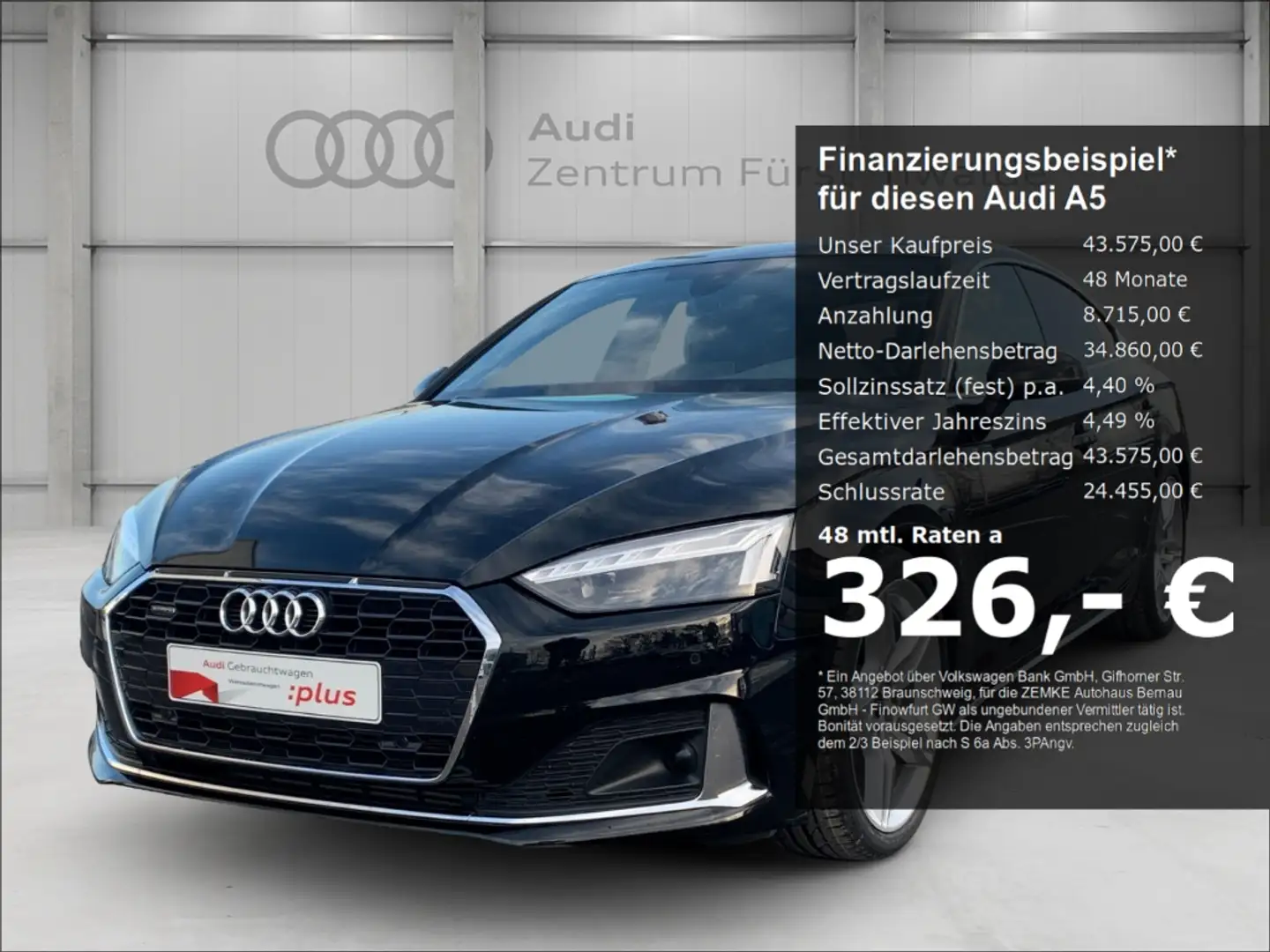 Audi A5 Sportback 40 TFSI quattro S tronic advanced Navi d Noir - 1