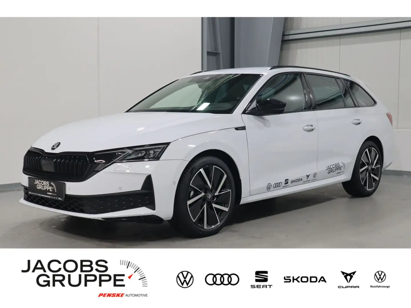 Skoda Octavia Combi 2.0 TDI Sportline LED,Navi,AHK, Weiß - 1