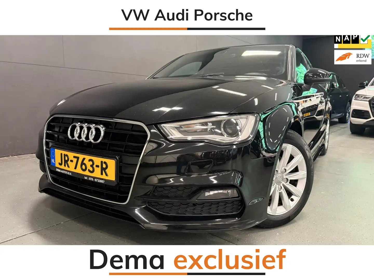 Audi A3 Limousine 1.4 TFSI S-LINE NAVI/LED/PDC/ECC/CRUISE/ Zwart - 1