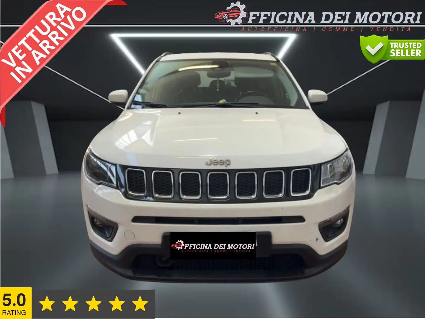 Jeep Compass Compass 2.0 mjt Longitude 4wd 140cv auto Blanc - 2