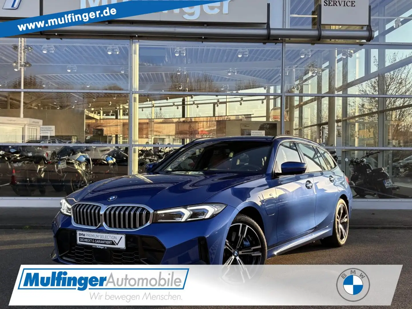BMW 330 e xDr.T.M Sport SurView ACC HUD PanoD.AHK PA+ Blau - 1