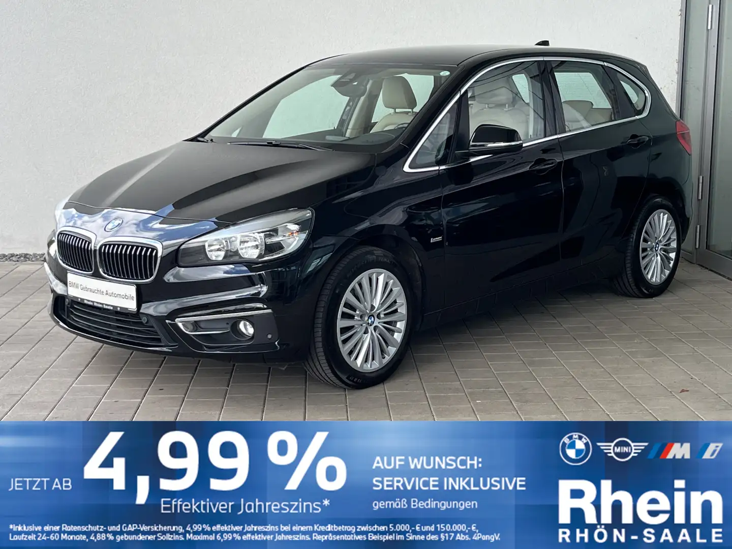 BMW 220 i Active Tourer Luxury Line Navi.Tempo.Leder Nero - 1