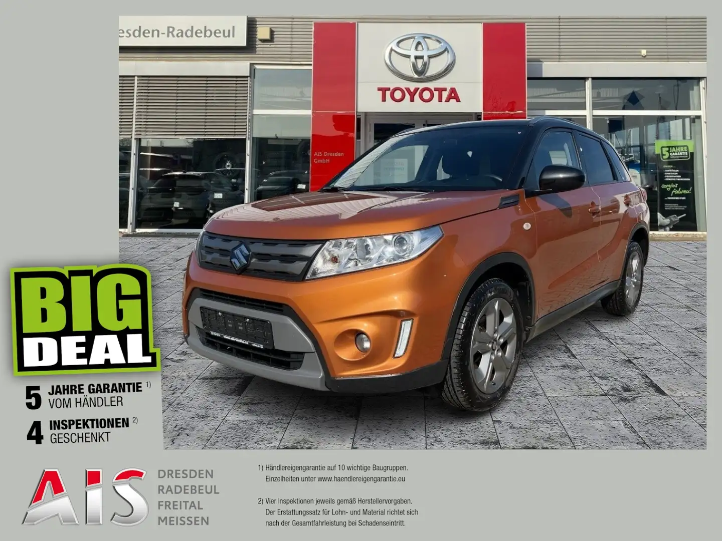 Suzuki Vitara 1.6 Club 4x2 Navi*KAM*SHZ*Klima Orange - 1