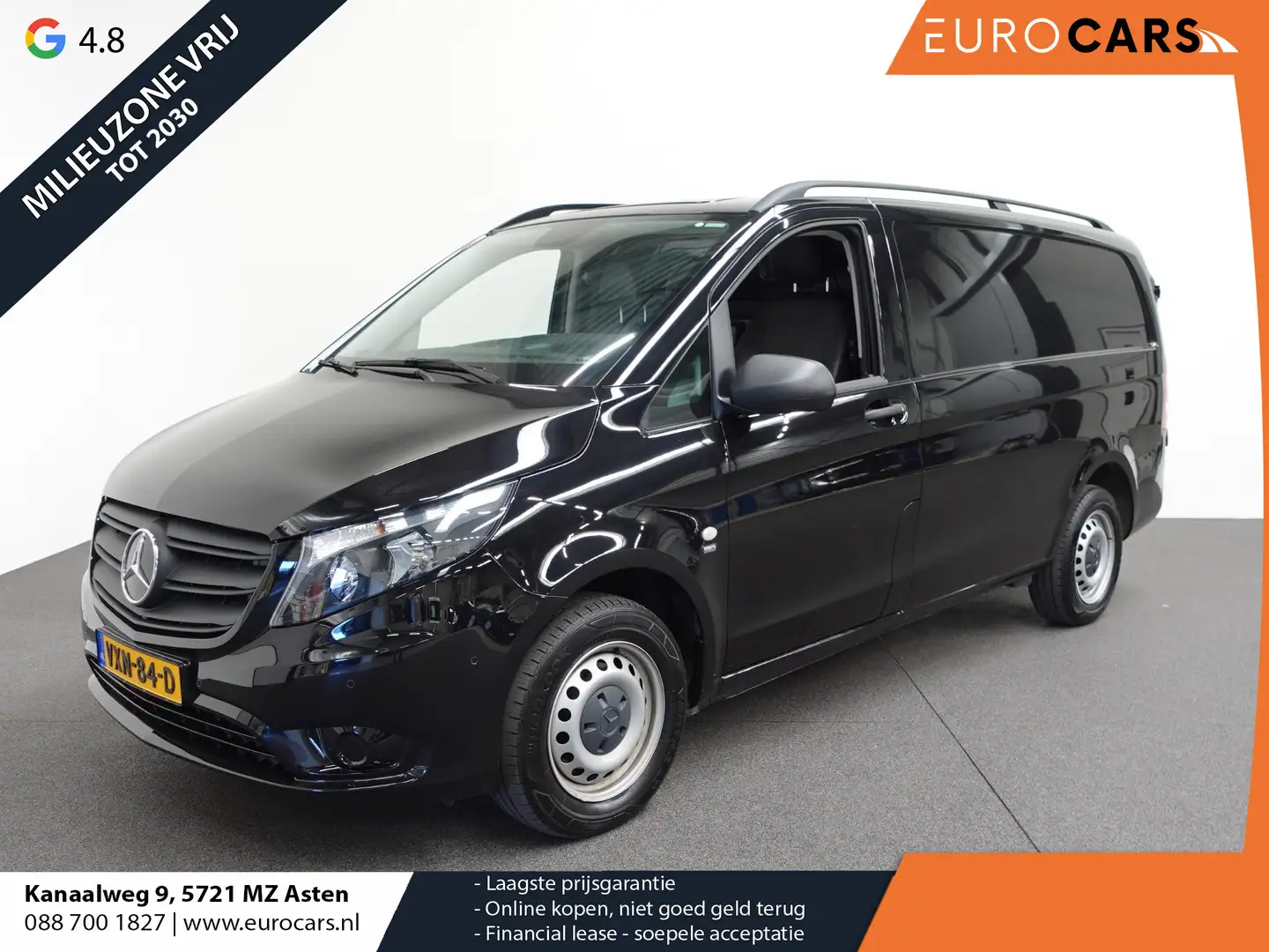 Mercedes-Benz Vito 114 CDI Lang Automaat Airco Bluetooth Camera Trekh Noir - 1