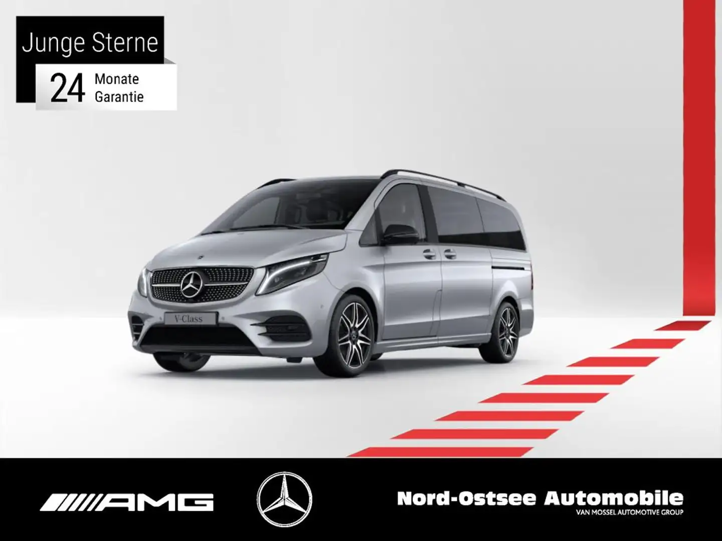 Mercedes-Benz V 300 AVANTGARDE EDITION 4MATIC AMG AHK STANDHZG Zilver - 1