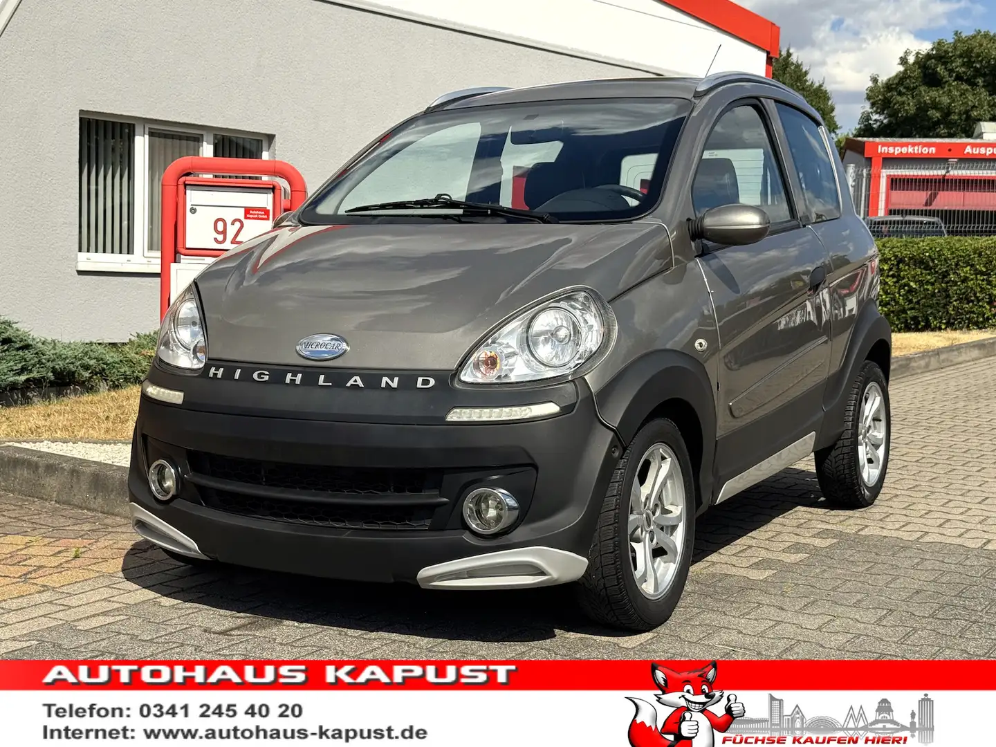 Microcar M.Go Highland XXL Mopedauto Brun - 1