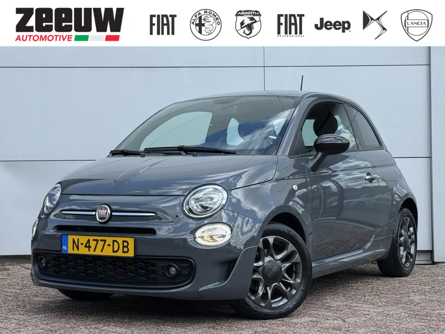 Fiat 500 1.0 Hybrid 70 PK Sport | Carplay | Cruise | BTW | Gris - 1