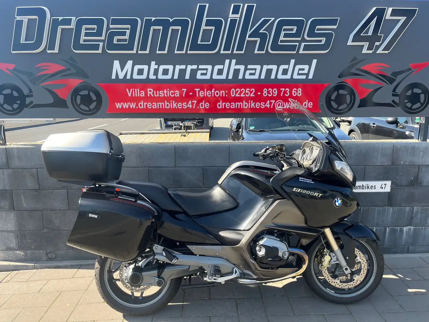 BMW R 1200 RT 90 JAHRE**NUR 1900KM**G/S HEIZUNG**KOFFER**TOPCASE Negro - 1
