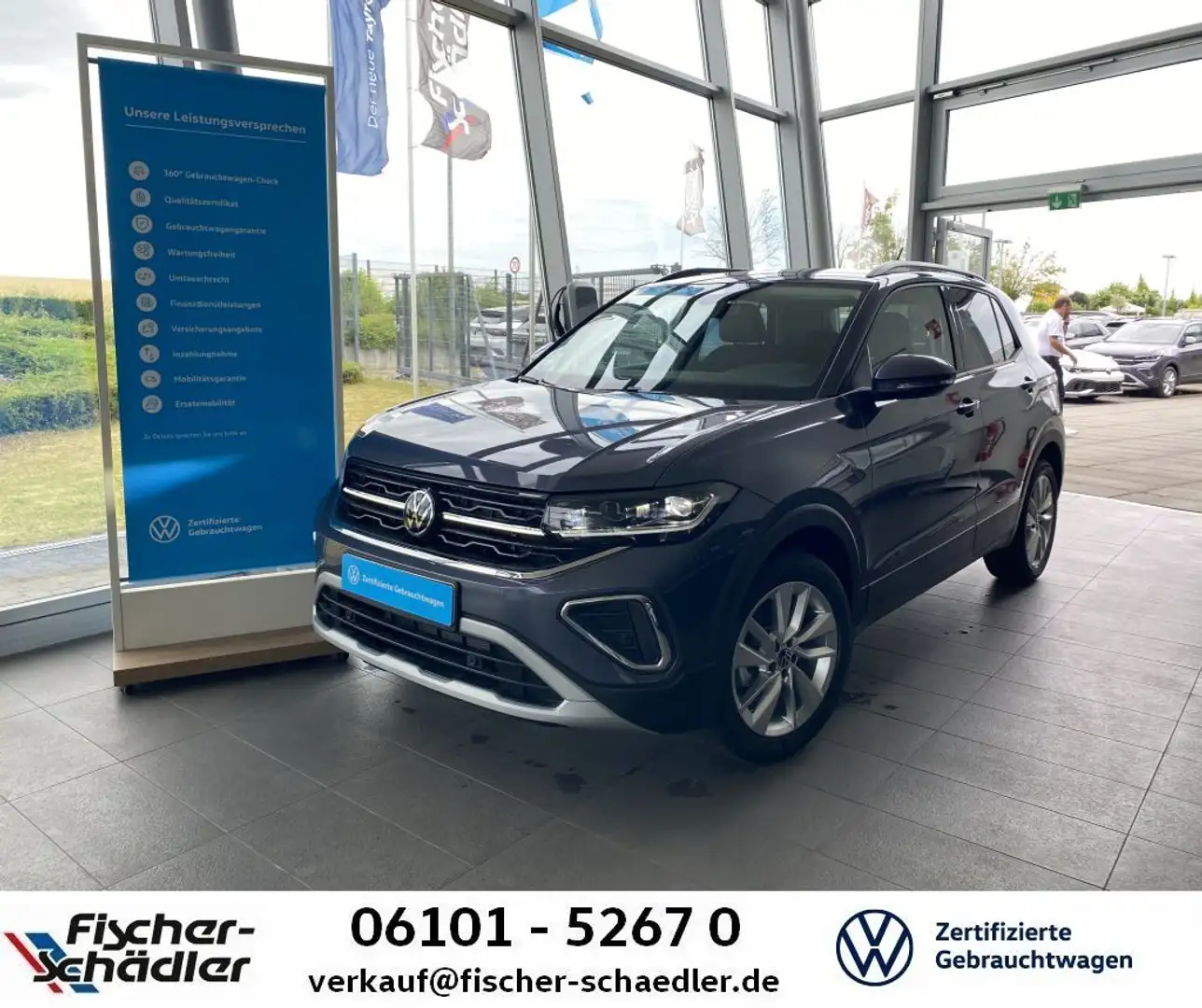 Volkswagen T-Cross Life 1.0TSI*DSG*IQLight*RearView*Keyless Grau - 1