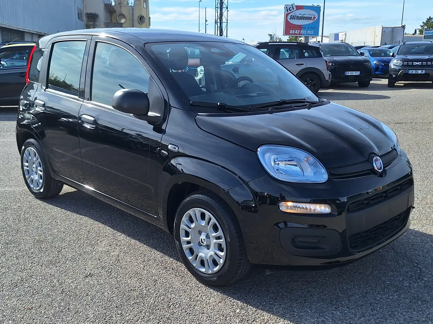 Fiat Panda 1.0 70 ch Hybrid BSG S/S Icone + kit anti-crevaison + peinture métallisée Noir - 2