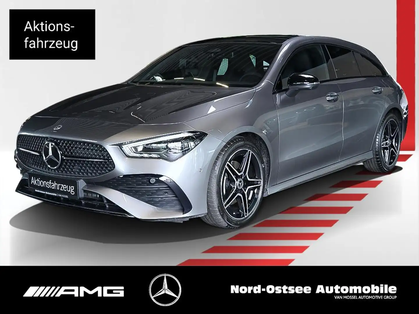 Mercedes-Benz CLA 180 SB AMG NIGHT PANO MULTIBEAM DISTRON 360° Grau - 1