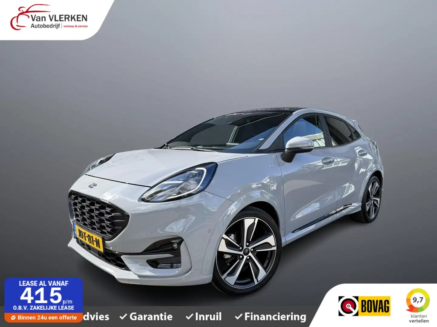 Ford Puma 1.0 EcoBoost Hybrid ST-Line X PANORAMADAK Gris - 1