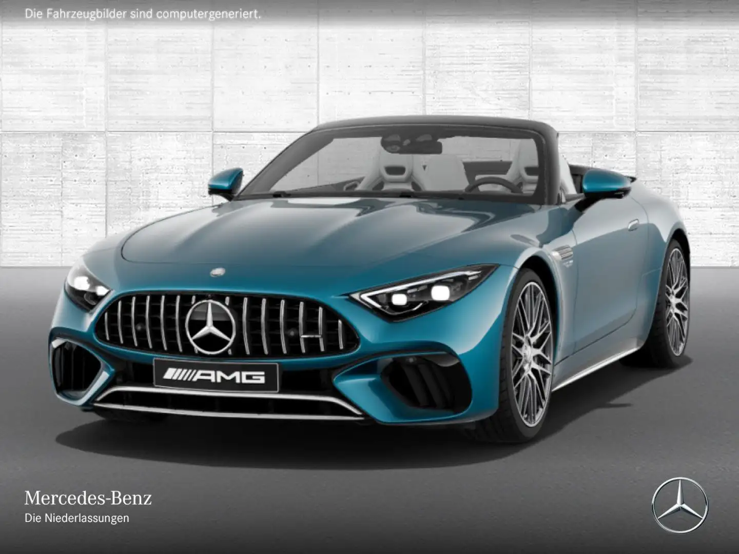 Mercedes-Benz SL 63 AMG S Cab. Keramik Perf-Sitze Nachtsicht HUD Bleu - 2